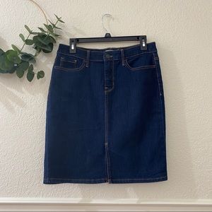 Old Navy front slit jean skirt